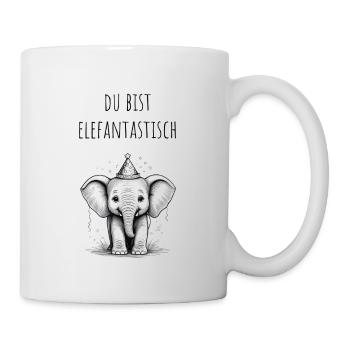 Du bist Elefantastisch - Tasse - Weiß - Rechts