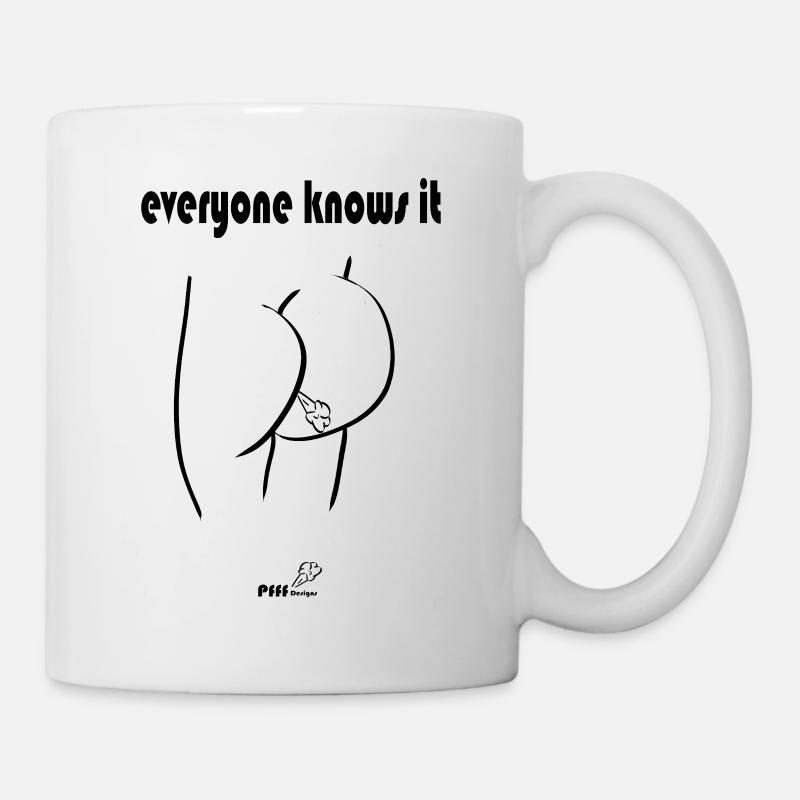 tout le monde le sait - Mug blanc - blanc