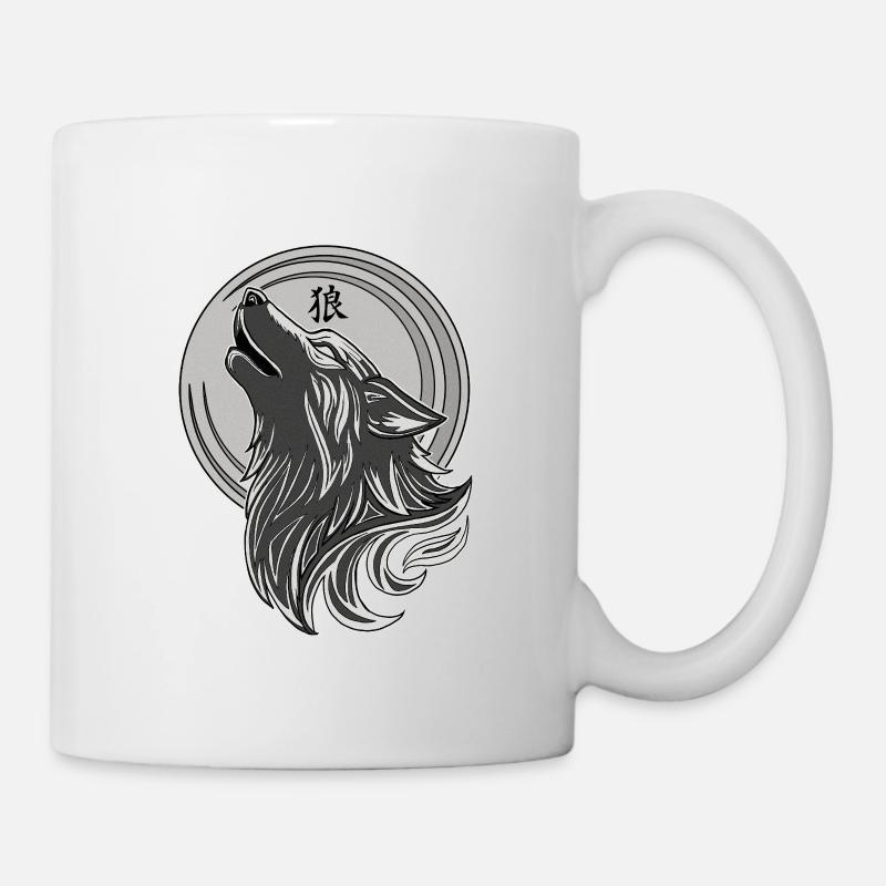 Tribal Wolf - Mug - white