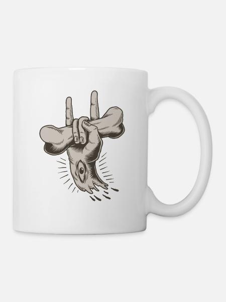 HAND ROCK - Mug - white