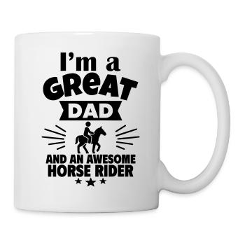 Je suis un père formidable et un pilote fort - Mug blanc - blanc - Droite