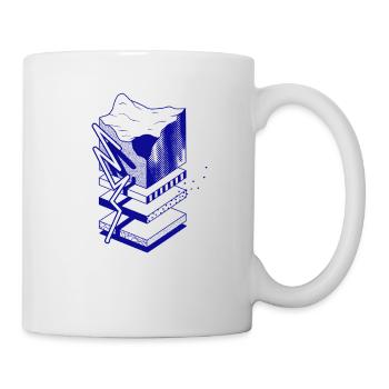 3D Layers, Erdschichten - Tasse - Weiß - Rechts