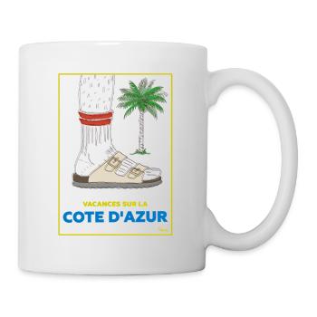 Holidays on the French Riviera - Mug - white - Right