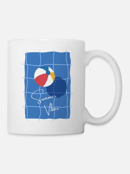 Pool and summer - Mug - white