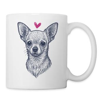 Chihuahua – Klein, Stolz & Voller Persönlichkeit - Tasse - Weiß - Rechts