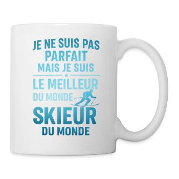 Le meilleur skieur du monde Ski Montagne Skieur - Mug blanc - blanc - Droite