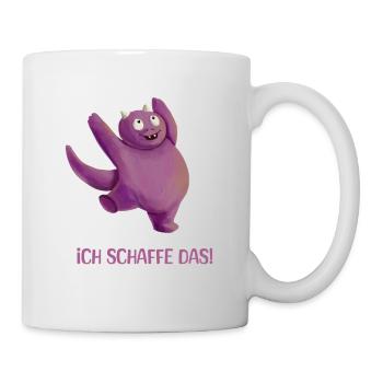 Ich schaffe das! | Motivation Spruch Positiv - Tasse - Weiß - Rechts
