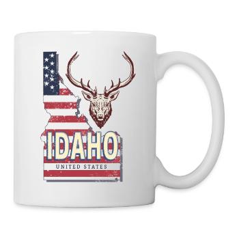 Idaho United States Vintage USA Souvenir - Mug - white - Right