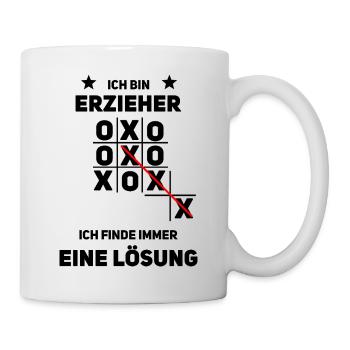 Erzieher – Problemlöser im Einsatz - Tasse - Weiß - Rechts