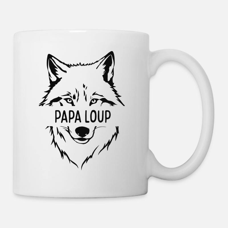 Papa Wolf - Tasse - Weiß