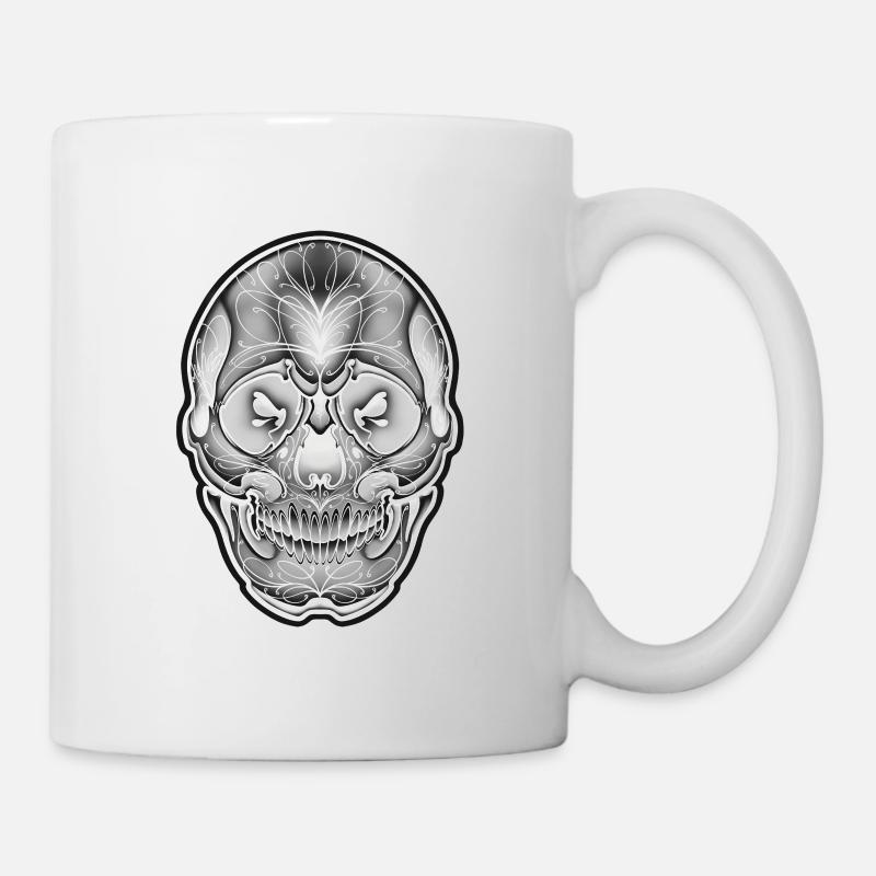 Schädel von Owan - Tasse - Weiß