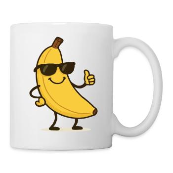 Bande dessinée banane - Mug blanc - blanc - Droite
