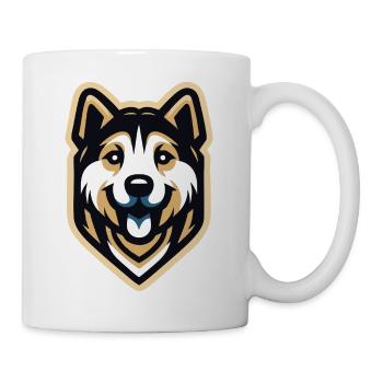 Husky a faithful friend - Mug - white - Right