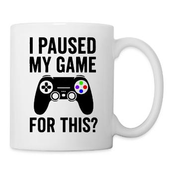 Pause de jeu - Thème Consola - Mug blanc - blanc - Droite