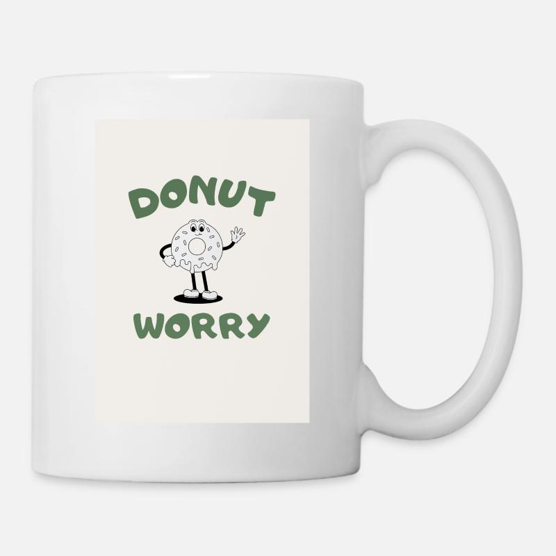 DONUT WORRY - Mug - white