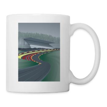 Belgian race track illustration - Mug - white - Right