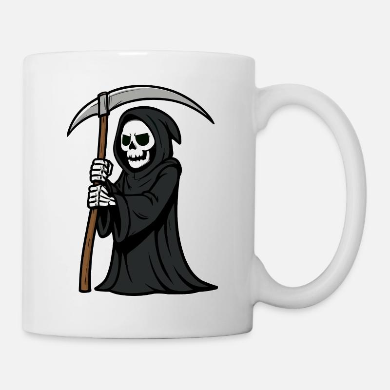 sensenmann comic - Tasse - Weiß