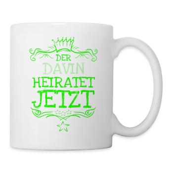 Bachelor Davin - Tasse - Weiß - Rechts