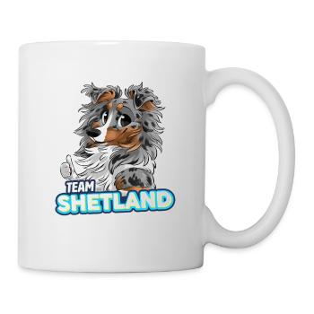 TEAM Shetland - Blue Merle Tricolor - Mug - white - Right