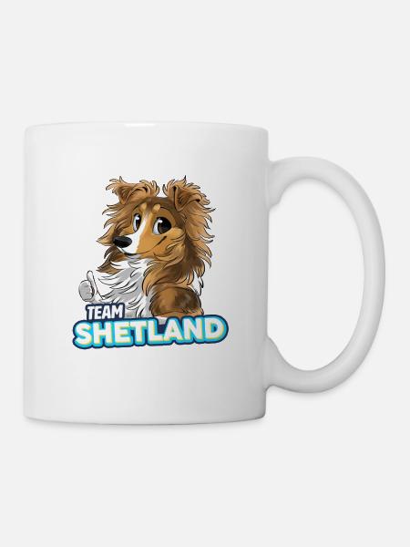 TEAM Shetland - Rehkitz - Tasse - Weiß