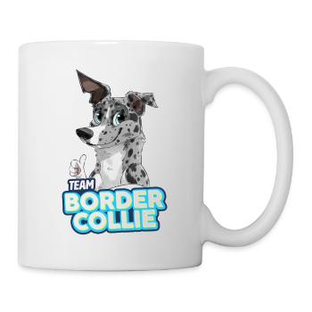 TEAM Border Collie Shorthair - Blue Merle - Mug - white - Right