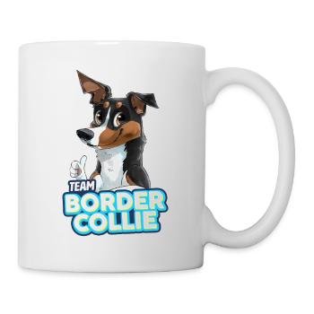 TEAM Border Collie Shorthair - Black Tricolor - Mug - white - Right