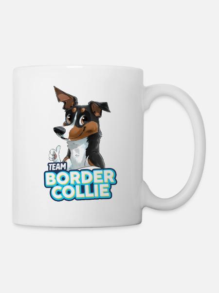 TEAM Border Collie Shorthair - Black Tricolor - Mug - white
