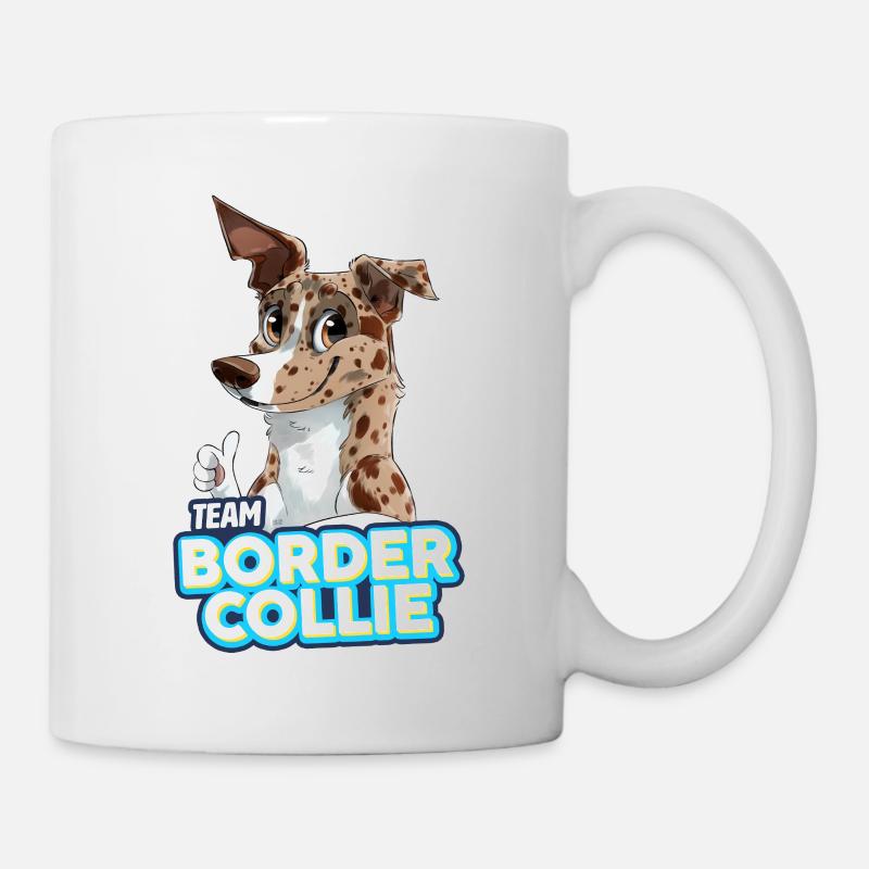 TEAM Border Collie Short Pile - Merle Red - Mug - white