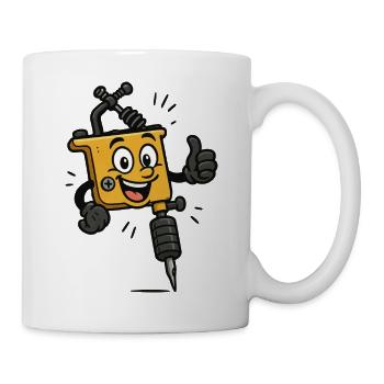 Tattoo Machine Cartoon - Mug - white - Right