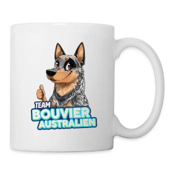TEAM Bouvier Australien - Bleu - Mug blanc - blanc - Droite