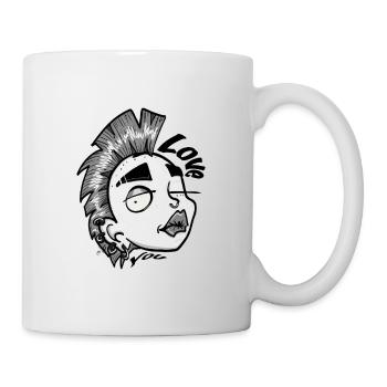 Liebe dich - Tasse - Weiß - Rechts