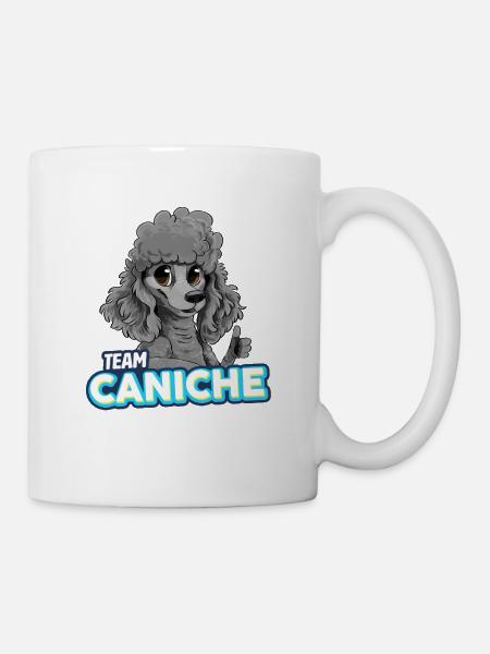 Poodle - Grey - Mug - white