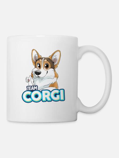 TEAM Corgi - tricolor - Mug - white