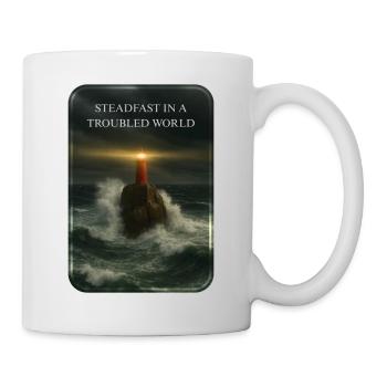 STEADFAST IN A TROUBLED WORLD - Tasse - Weiß - Rechts
