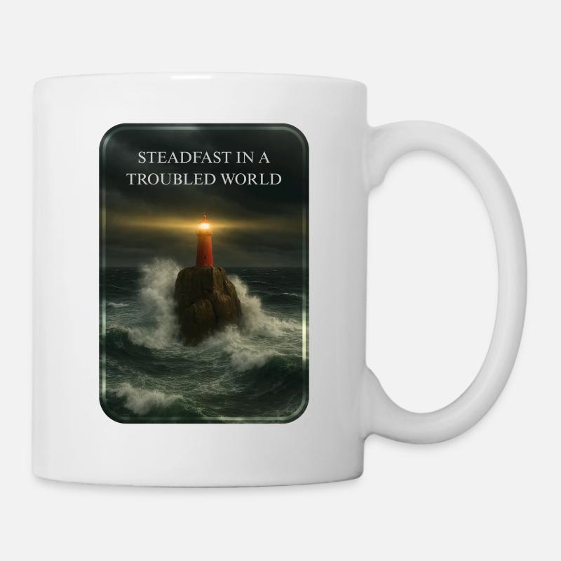 STEADFAST IN A TROUBLED WORLD - Tasse - Weiß