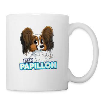 TEAM Papillon - Charcoal - Mug - white - Right