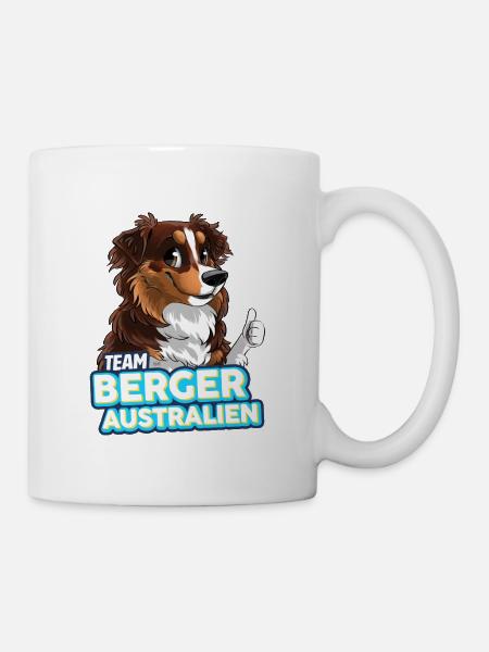 TEAM Australian Shepherd - Red Tricolor - Mug - white