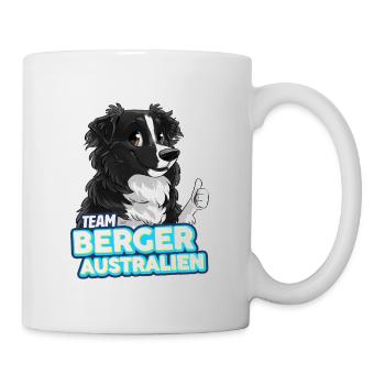 TEAM Australian Shepherd Dog - Black - Mug - white - Right