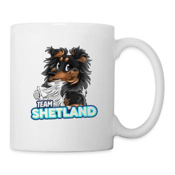 TEAM Shetland - Black Tricolor - Mug - white - Right