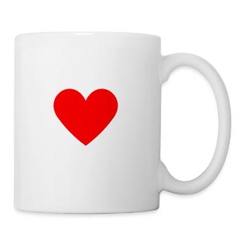 I LOVE SPQR Vektor Hell - Tasse - Weiß - Rechts