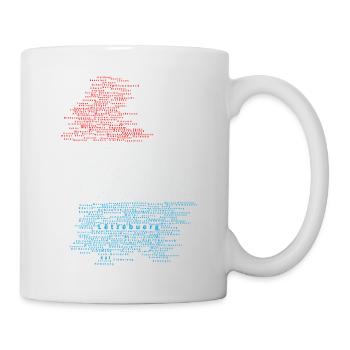 Lux Map Silhouette - Mug blanc - blanc - Droite