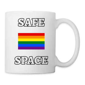 SAFE SPACE LGBT Rainbow Flag - Mug - white - Right