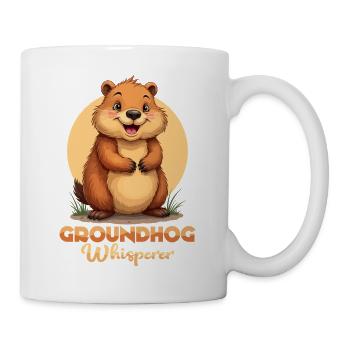 Groundhog Whisperer Animal Rodent - Tasse - Weiß - Rechts