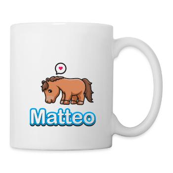 Falkenhof Matteo Comic Pferd - Tasse - Weiß - Rechts