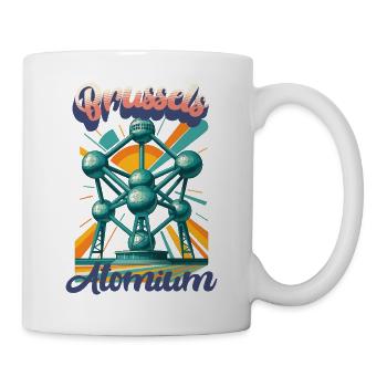 Urban Retro Dreams – ATOMIUM - Brussels - Mug - white - Right