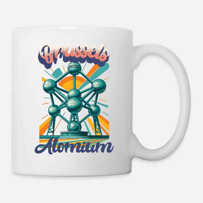 Urban Retro Dreams – ATOMIUM - Brussels - Tasse - Weiß