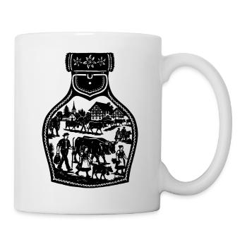 Alpabfahrt_black - Mug - white - Right