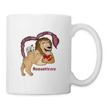 Design romantique de Manticore - Mug blanc - blanc - Droite