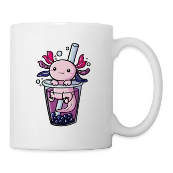 Bisexuel Axolot Kawaii Bubble Tea Pride LGBTQ - Tasse - Weiß - Rechts