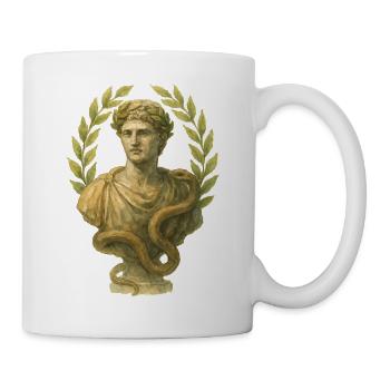 Statue Rome Aquarelle - Mug blanc - blanc - Droite